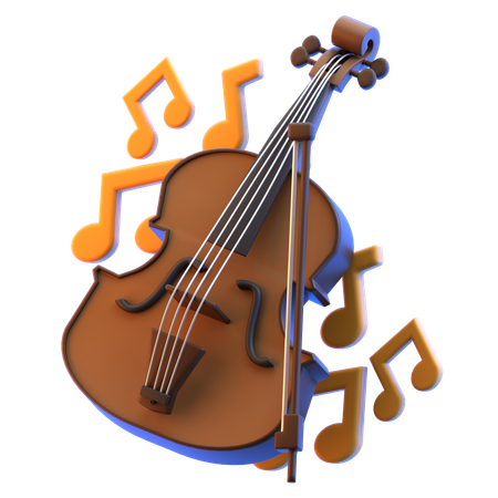 Violino  3D Icon