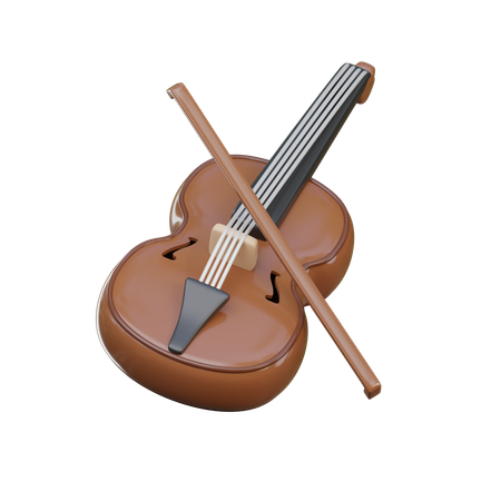 Violino  3D Icon