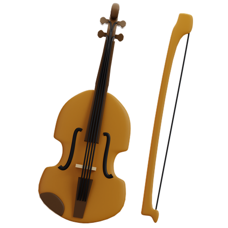 Violino  3D Icon