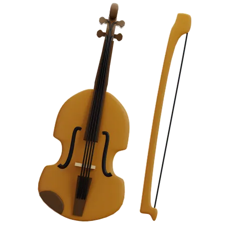 Violino  3D Icon