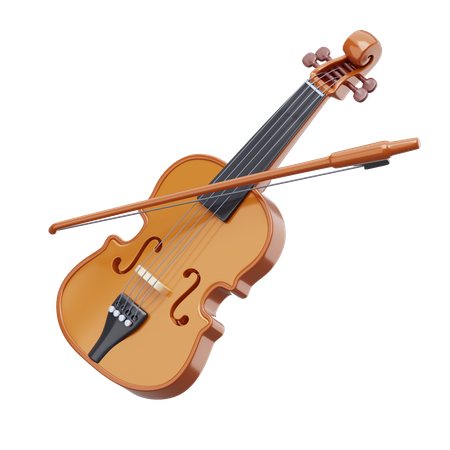 Violino  3D Icon