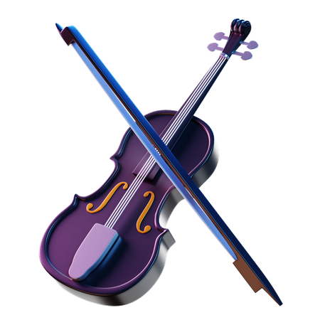 Violino  3D Icon