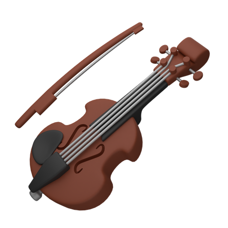 Violino  3D Icon