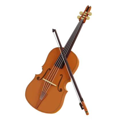 Violino  3D Illustration