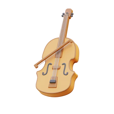 Violino  3D Illustration