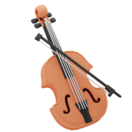 Violino  3D Icon