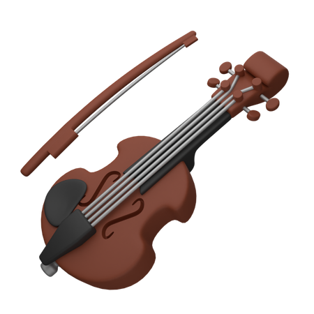 Violino  3D Icon