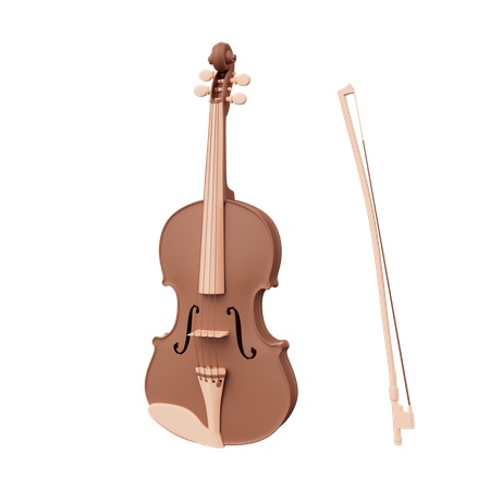 Violino  3D Icon