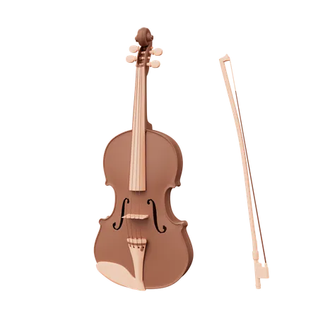 Violino  3D Icon