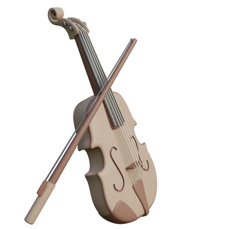 Violino  3D Icon