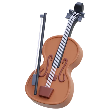 Violon  3D Icon