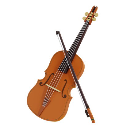 Violon  3D Illustration