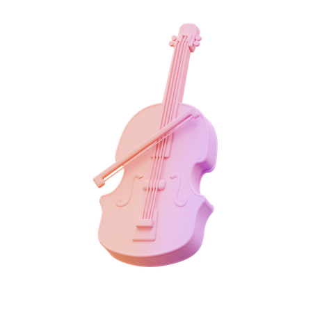 Violon  3D Illustration