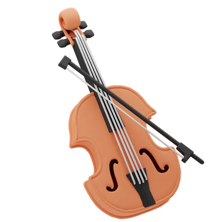 Violon  3D Icon