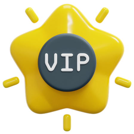 Vip  3D Icon