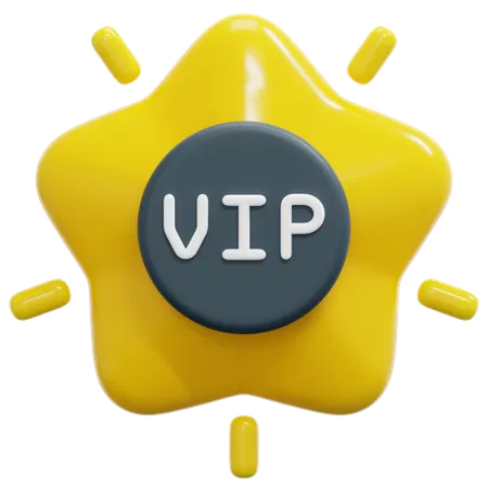 Vip  3D Icon