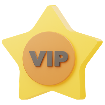 Vip  3D Icon