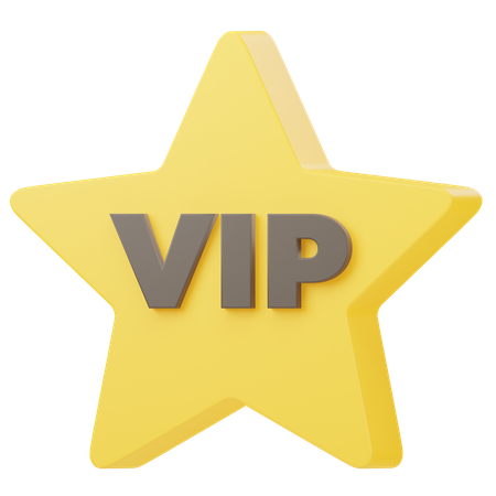 Vip  3D Icon