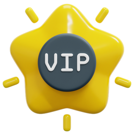 Vip  3D Icon