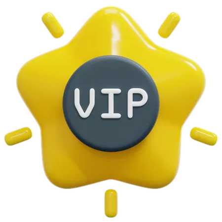 Vip 3D Icon