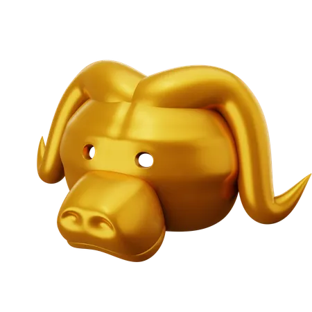 VIP Buffalo Mask  3D Icon