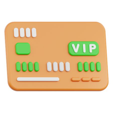 Vip Card  3D Icon