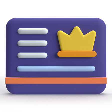 VIP Card  3D Icon