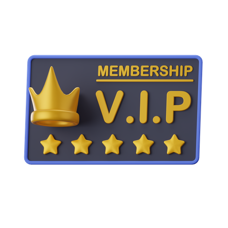 Vip Card  3D Icon