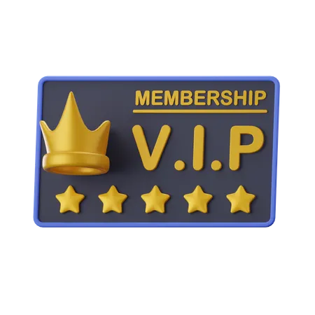 Vip Card  3D Icon