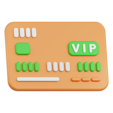 Vip Card  3D Icon