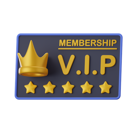 Vip Card  3D Icon