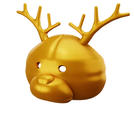VIP Deer Mask  3D Illustration