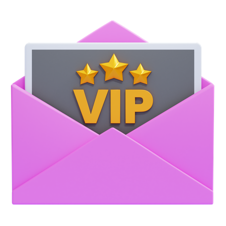 VIP 초대  3D Icon