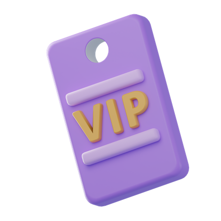 Vip Pass  3D Icon