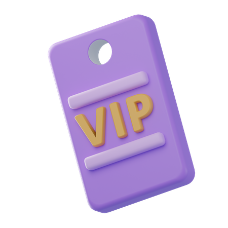 Vip Pass  3D Icon
