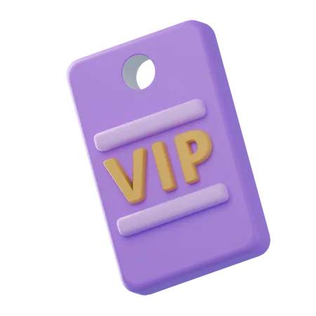 Vip Pass  3D Icon