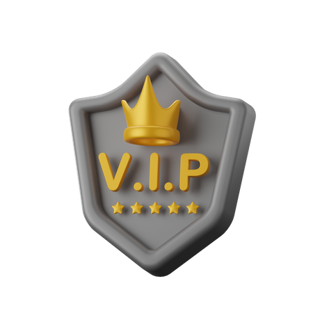 Vip Shield  3D Icon