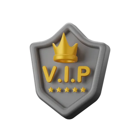 Vip Shield  3D Icon