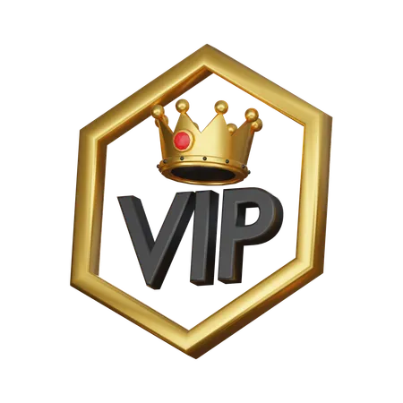 VIP Special Privileges 3 D Icon 3D Icon