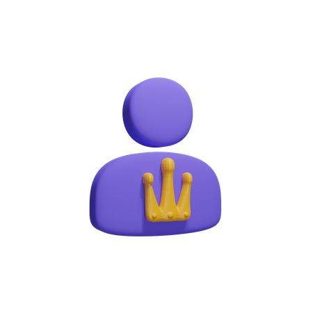 Vip User  3D Icon