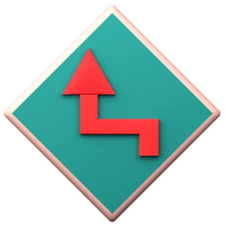 Virage inversé  3D Icon