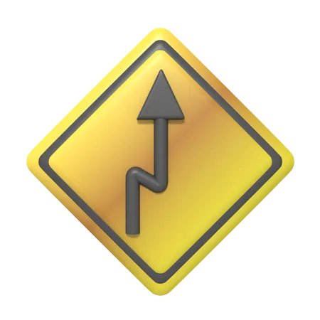 Panneau de signalisation tournant  3D Icon