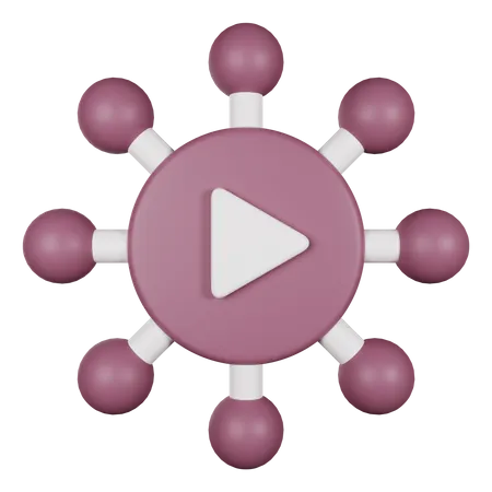 Viral  3D Icon