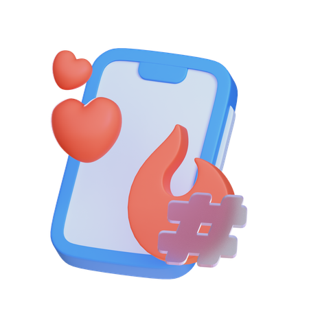 Viral Content  3D Icon