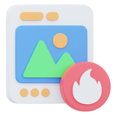 Viral Content  3D Icon