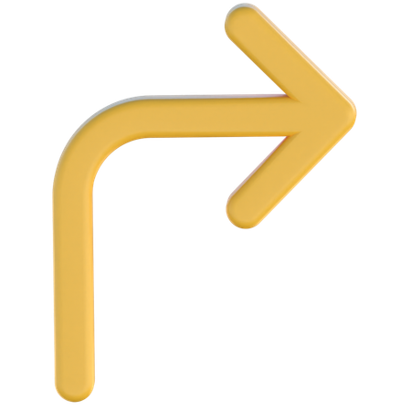 Vire à direita  3D Icon