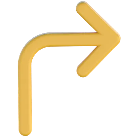 Vire à direita  3D Icon
