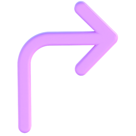 Vire à direita  3D Icon