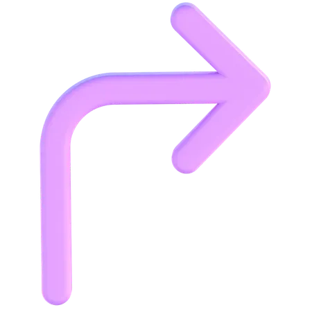 Vire à direita  3D Icon