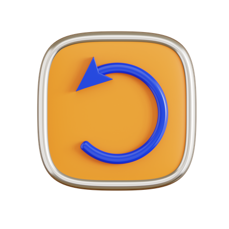 Vire à esquerda  3D Icon